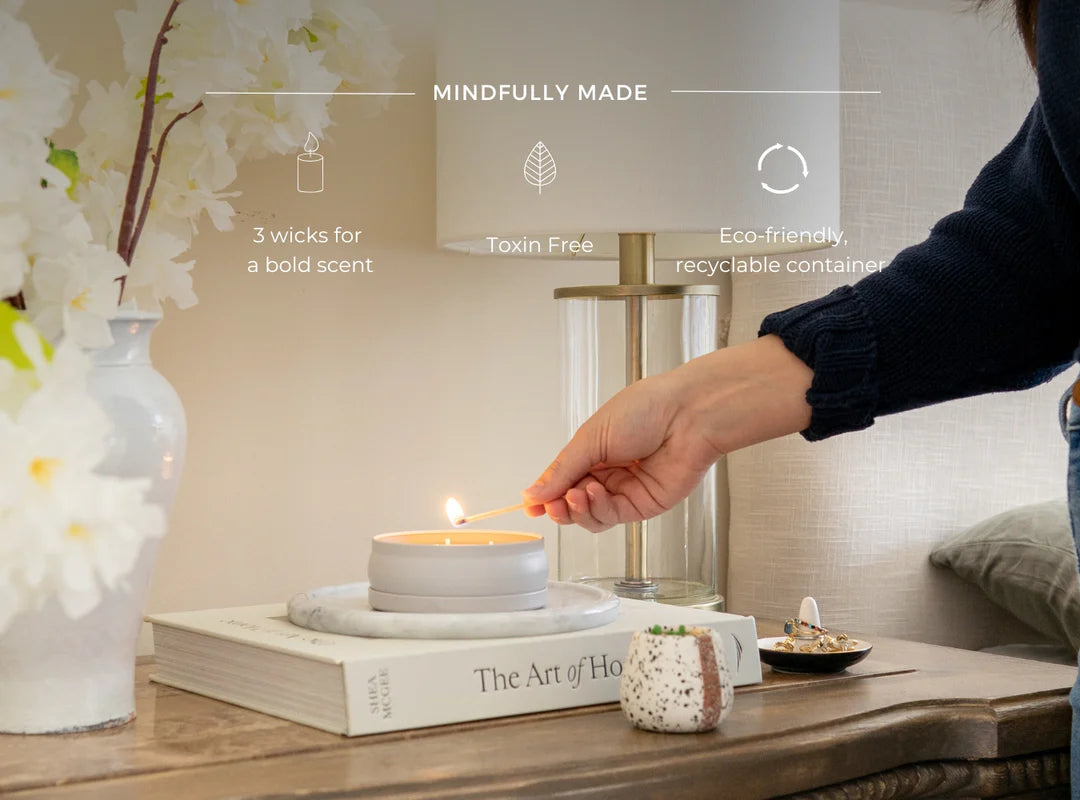 3 Wick Candle - Bamboo