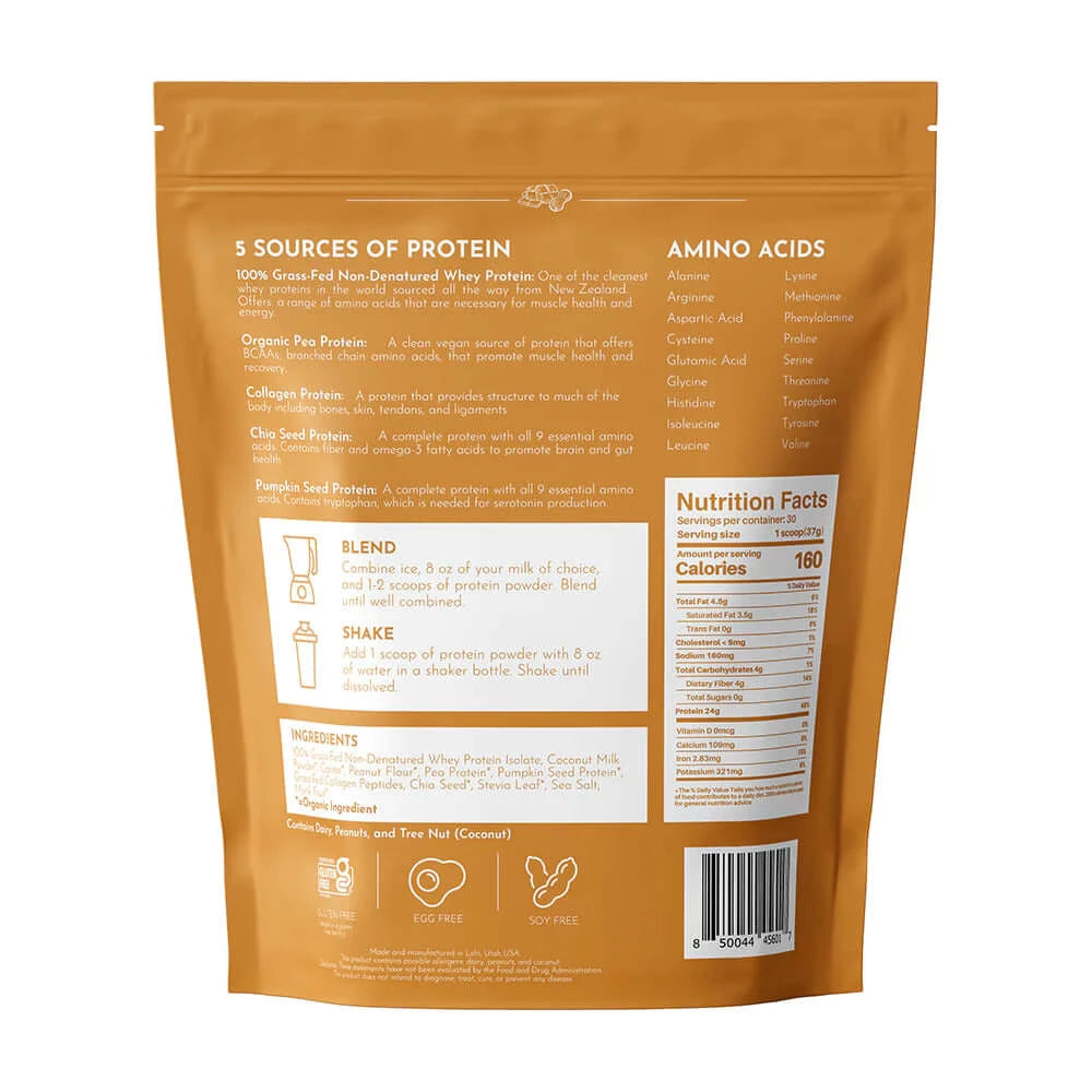 Creamy Peanut Butter Chocolate Protein Powder