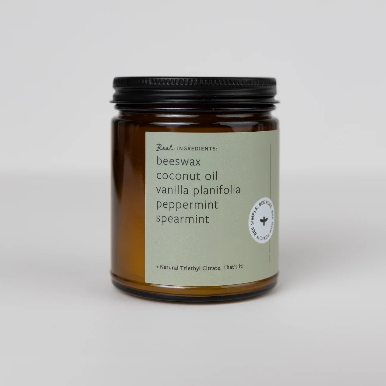 Beeswax Candle - Vanilla Mint