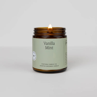 Beeswax Candle - Vanilla Mint