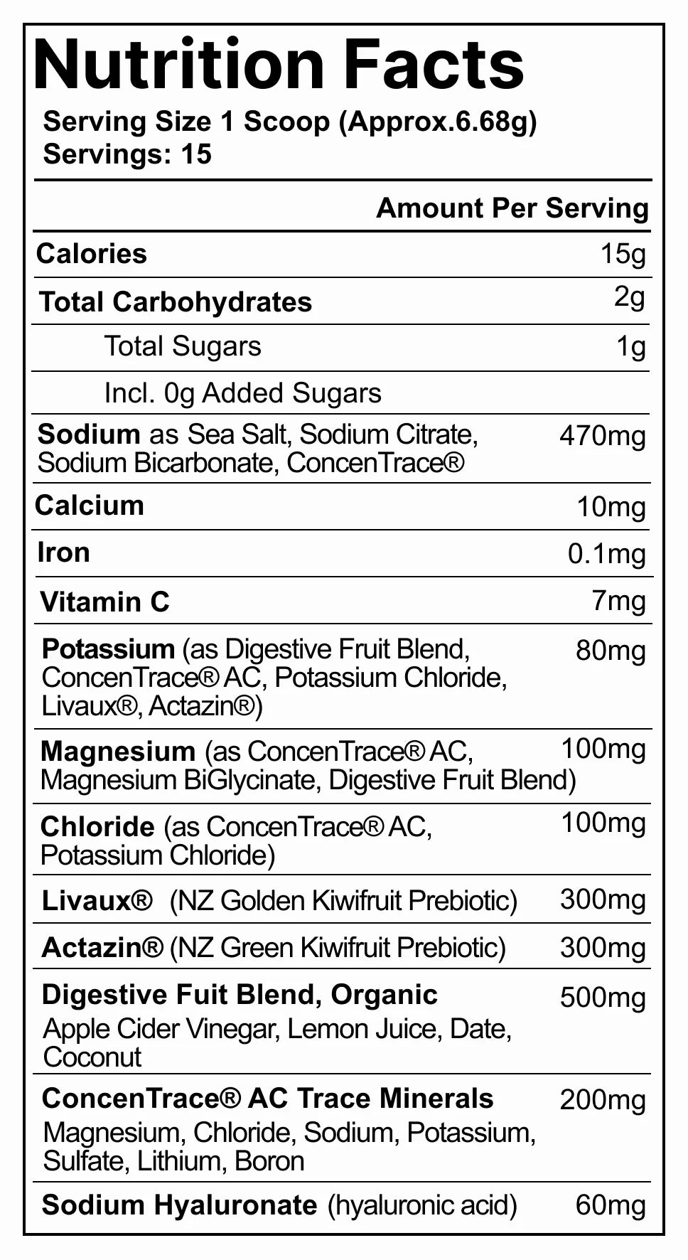 Gut-Skin Electrolytes | Prebiotics + Hyaluronic Acid