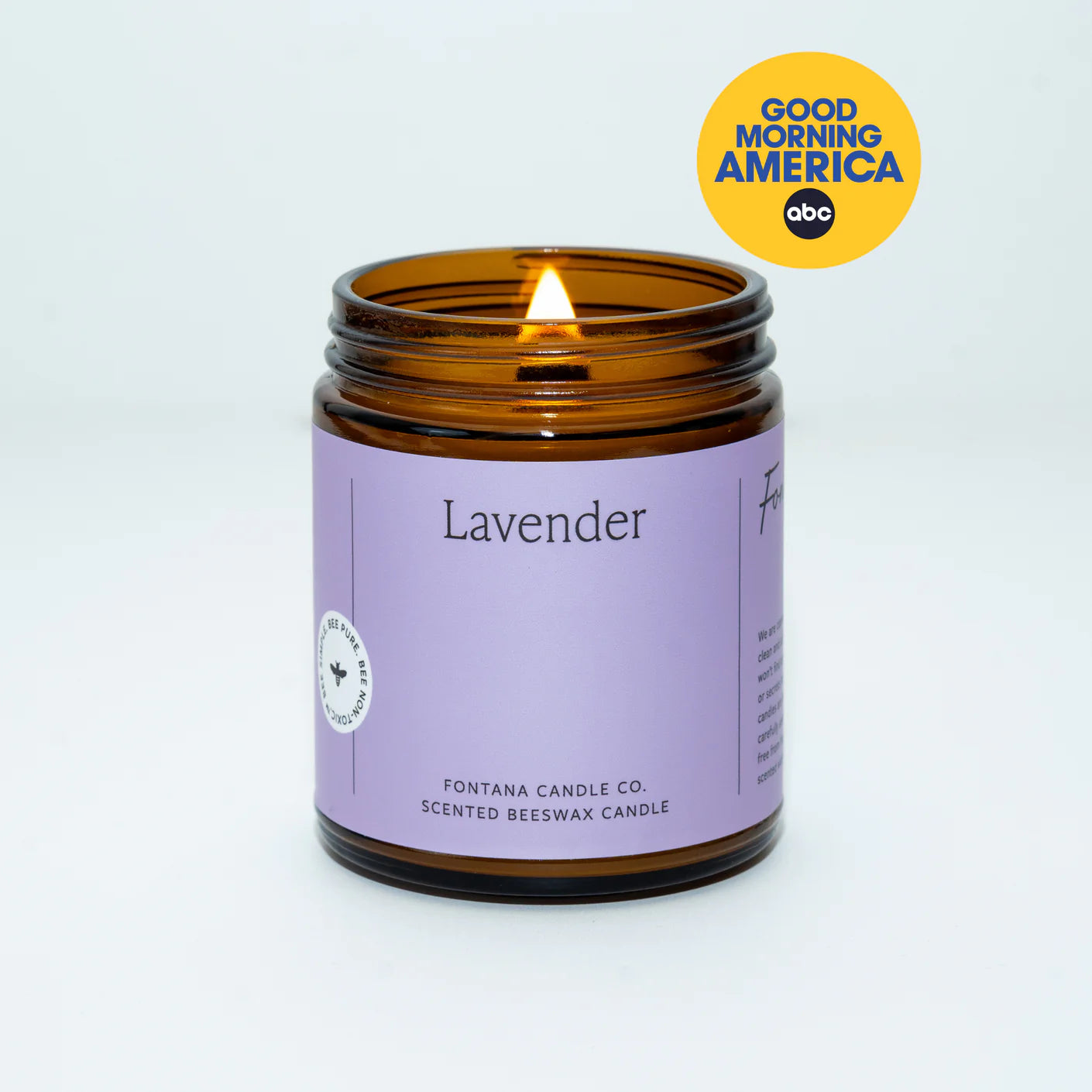 Beeswax Candle - Lavender