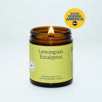Beeswax Candle - Lemongrass Eucalyptus