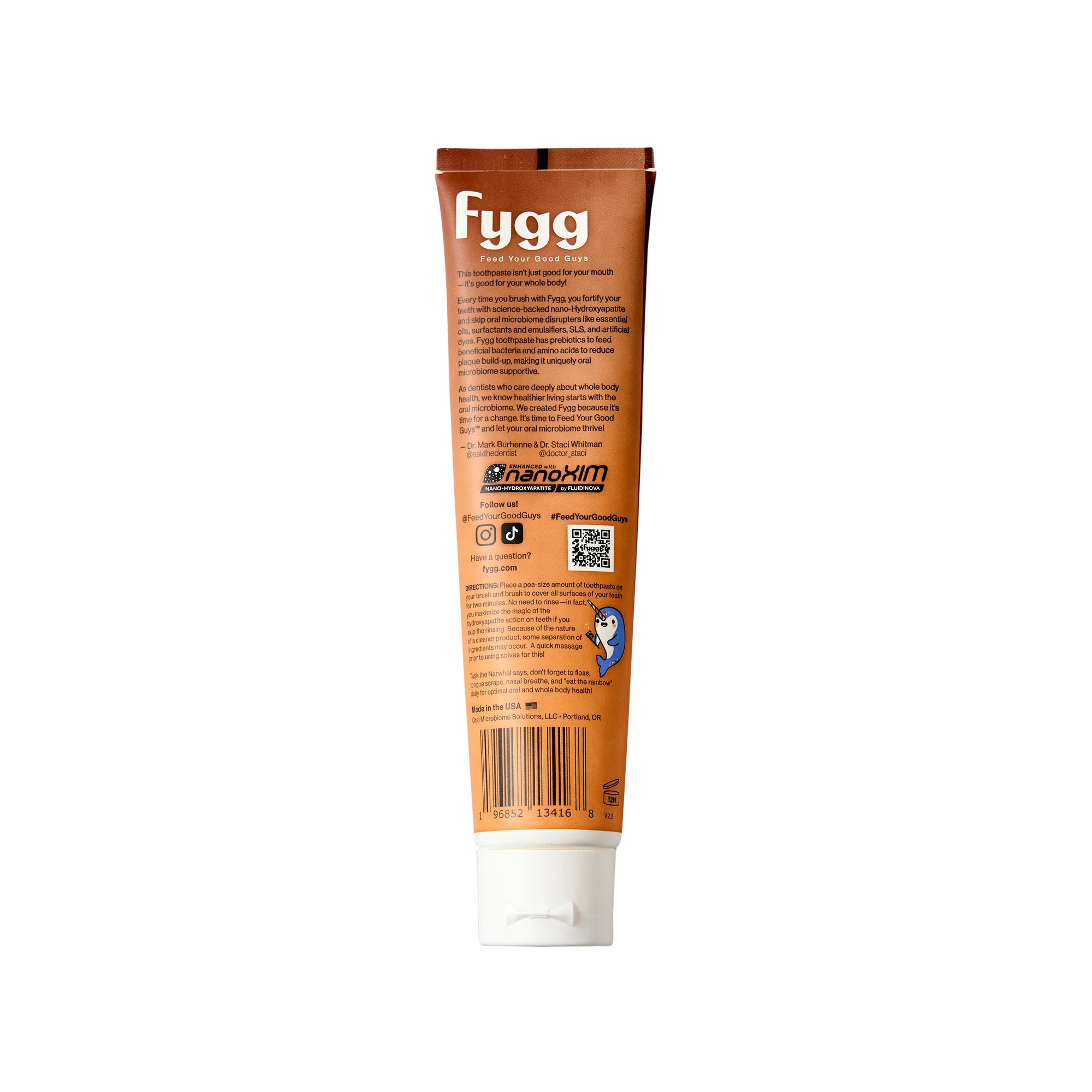 Nano-Hydroxyapatite Toothpaste with Prebiotics