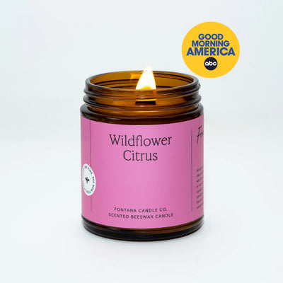 Beeswax Candle - Wildflower Citrus