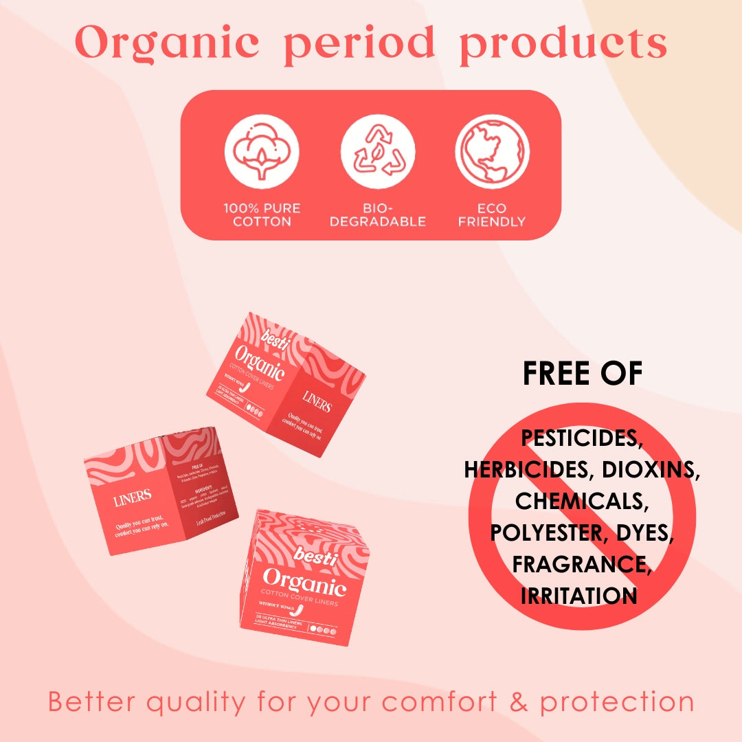 100% Organic Cotton Liners (20 Count)