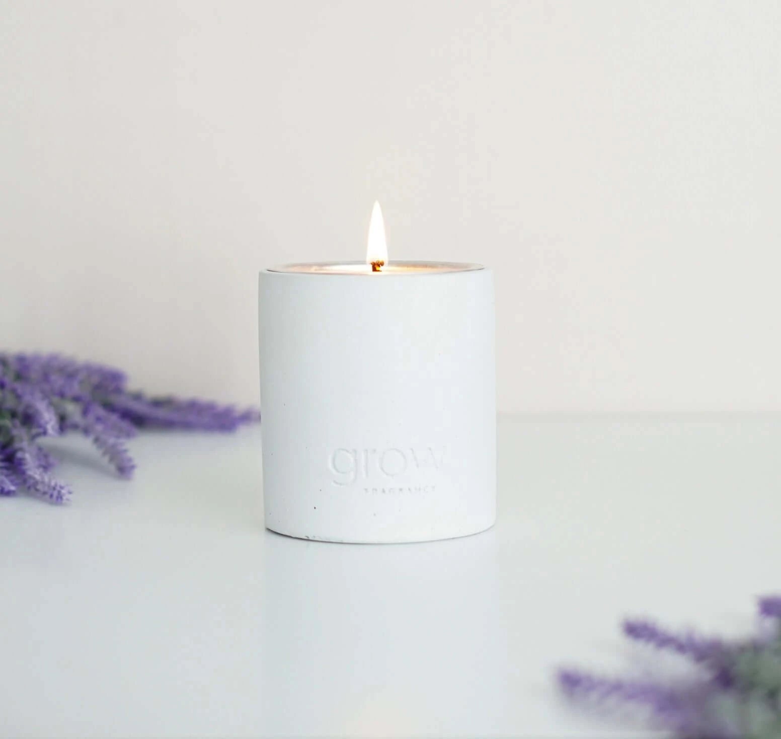 White Candle Holder