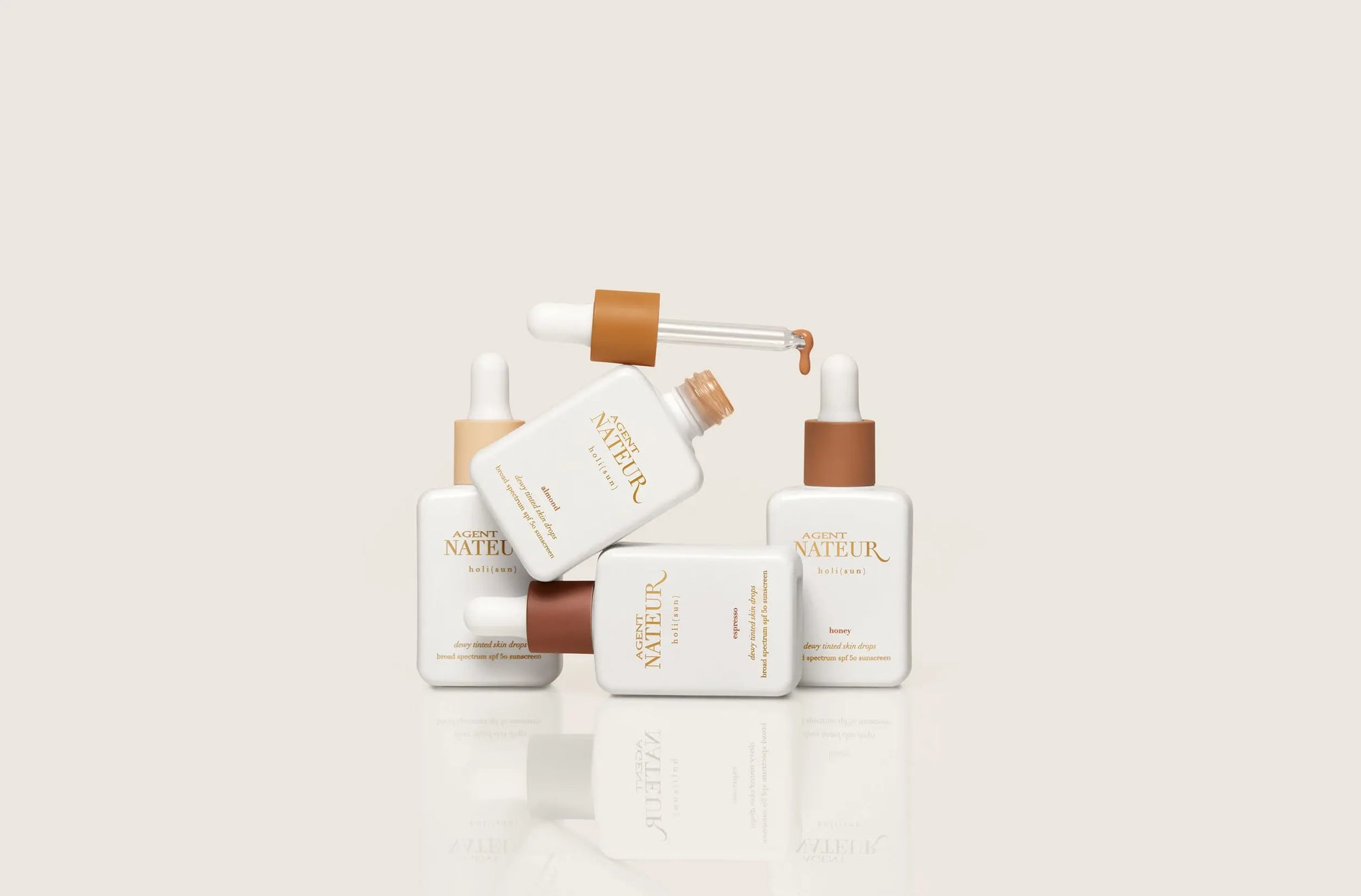 Holi (sun) spf 50 dewy tinted skin drops