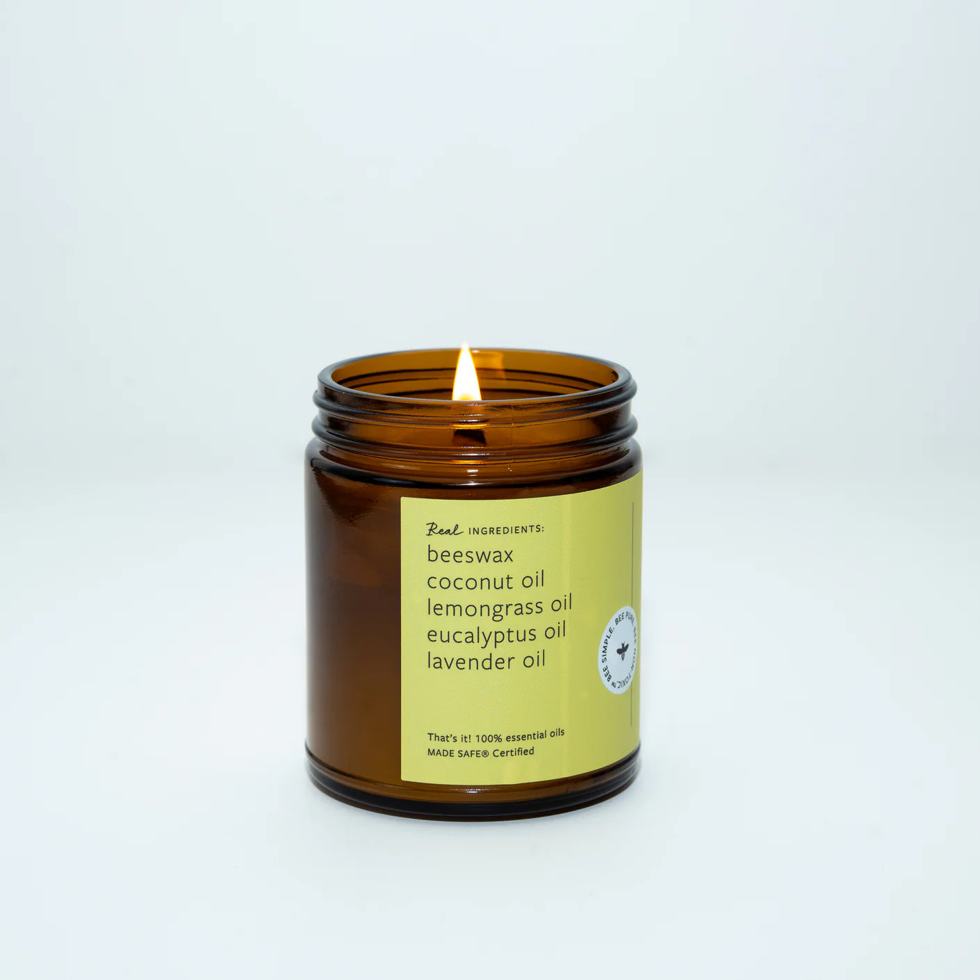 Beeswax Candle - Lemongrass Eucalyptus