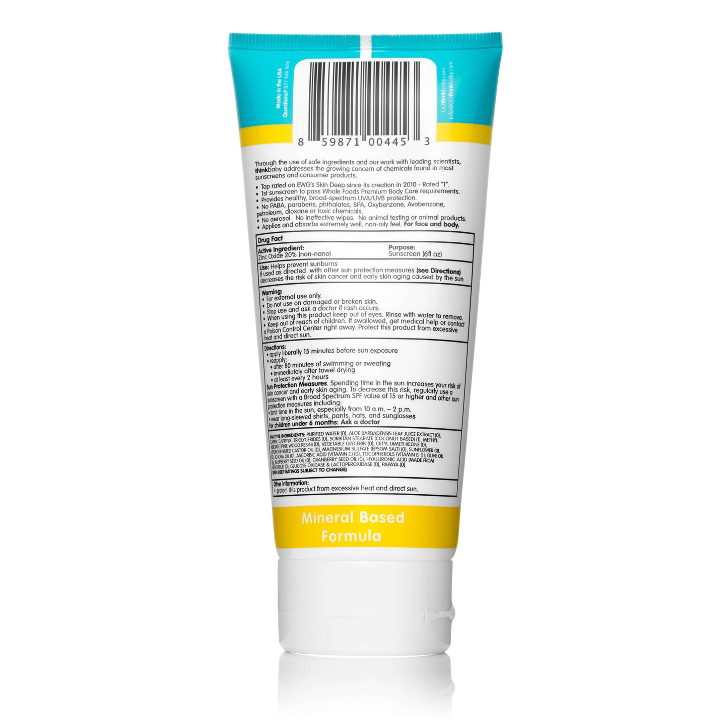 Thinksport Kids Sunscreen Spf 50+