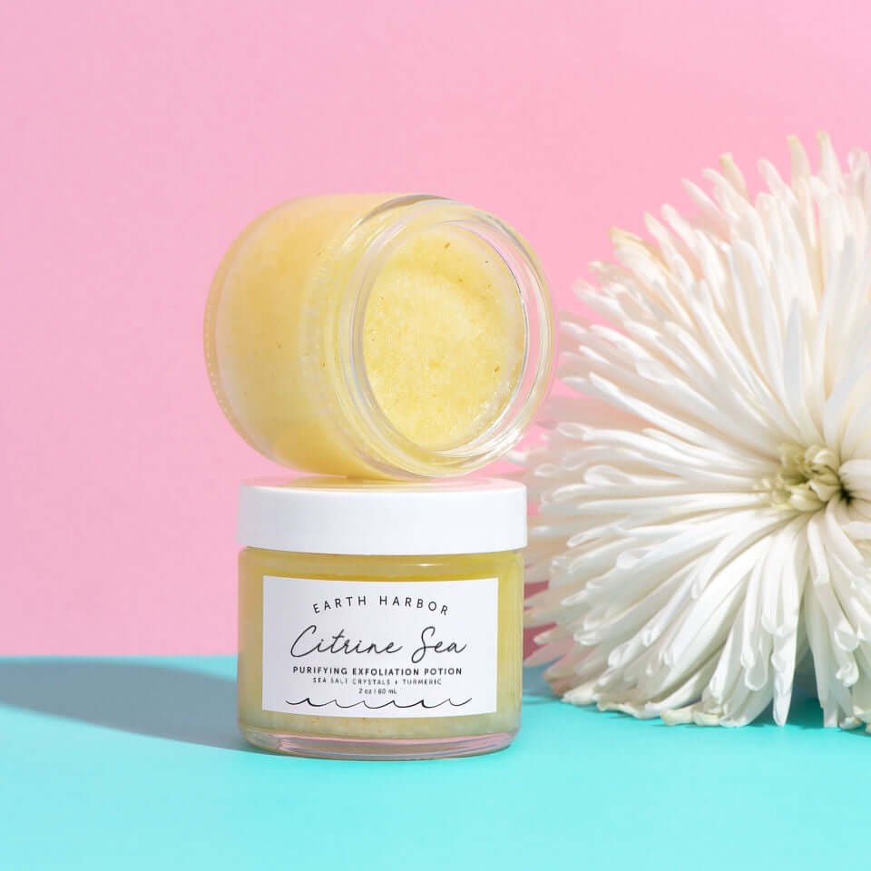 Citrine Sea Purifying Exfoliation Potion Sea Salt Crystal + Turmeric