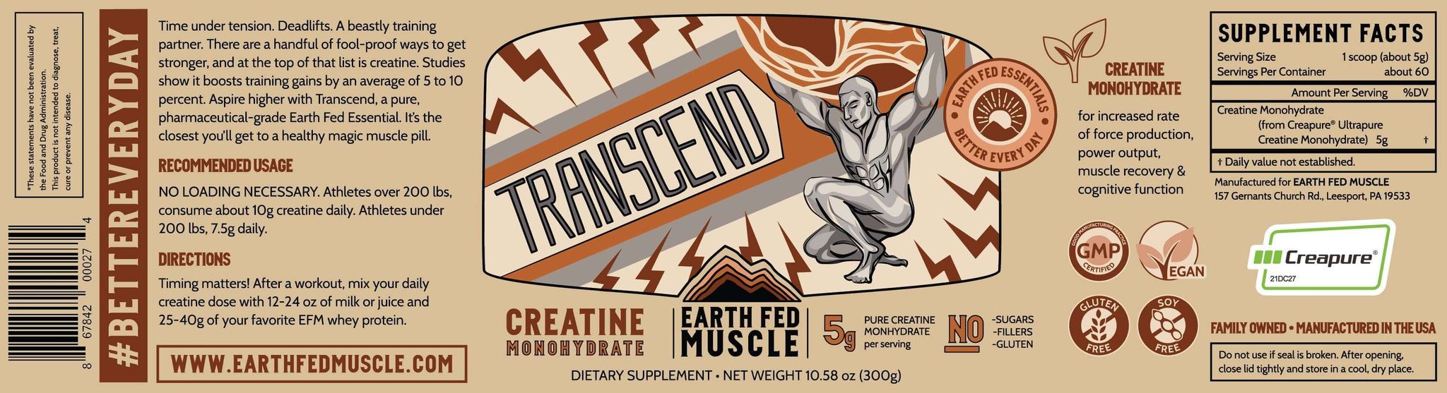 Transcend Creatine Monohydrate