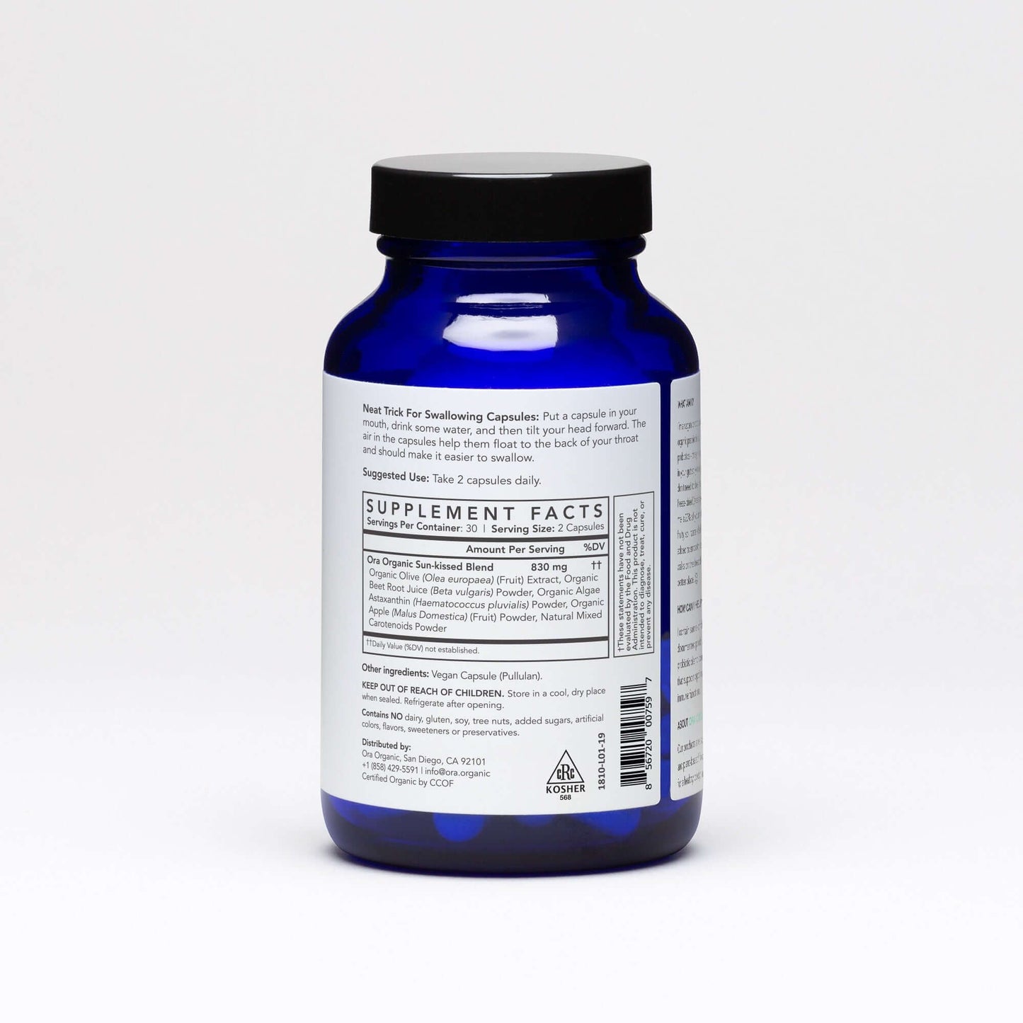 Ora Organic Sun-Kissed Skin Skin Support Capsules