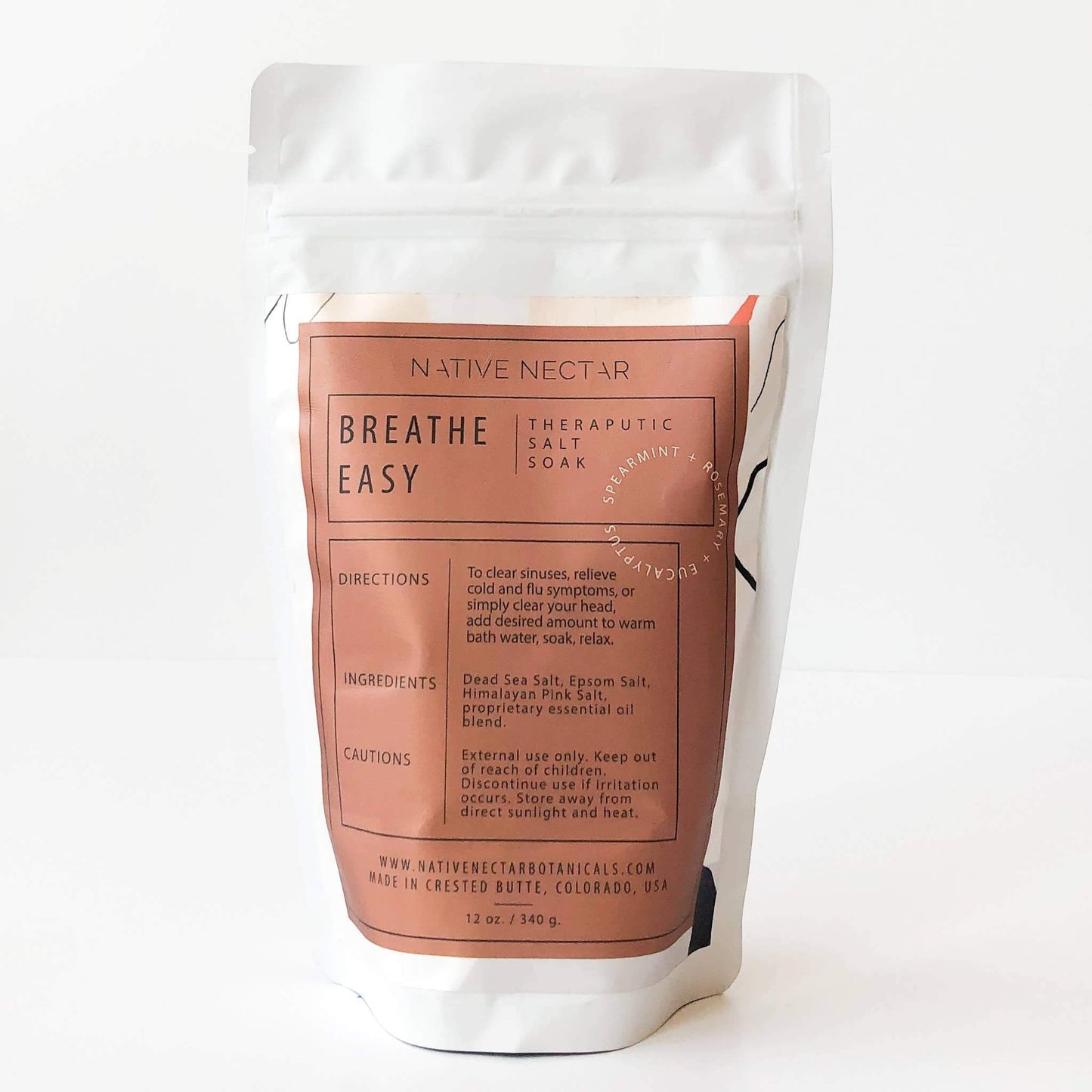 Native Nectar Breathe Easy Theraputic Salt Soak