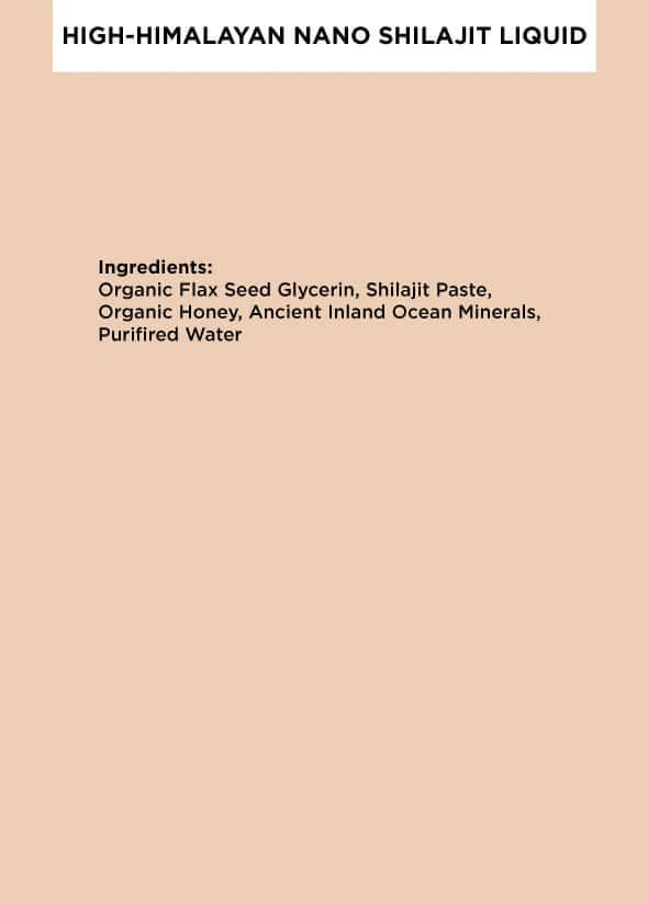 Himalayan Shilajit Liquid Tonic