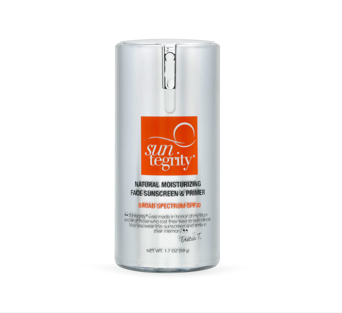 Suntegrity Natural Moisturizing Face Sunscreen & Primer, Broad Spectrum SPF 30