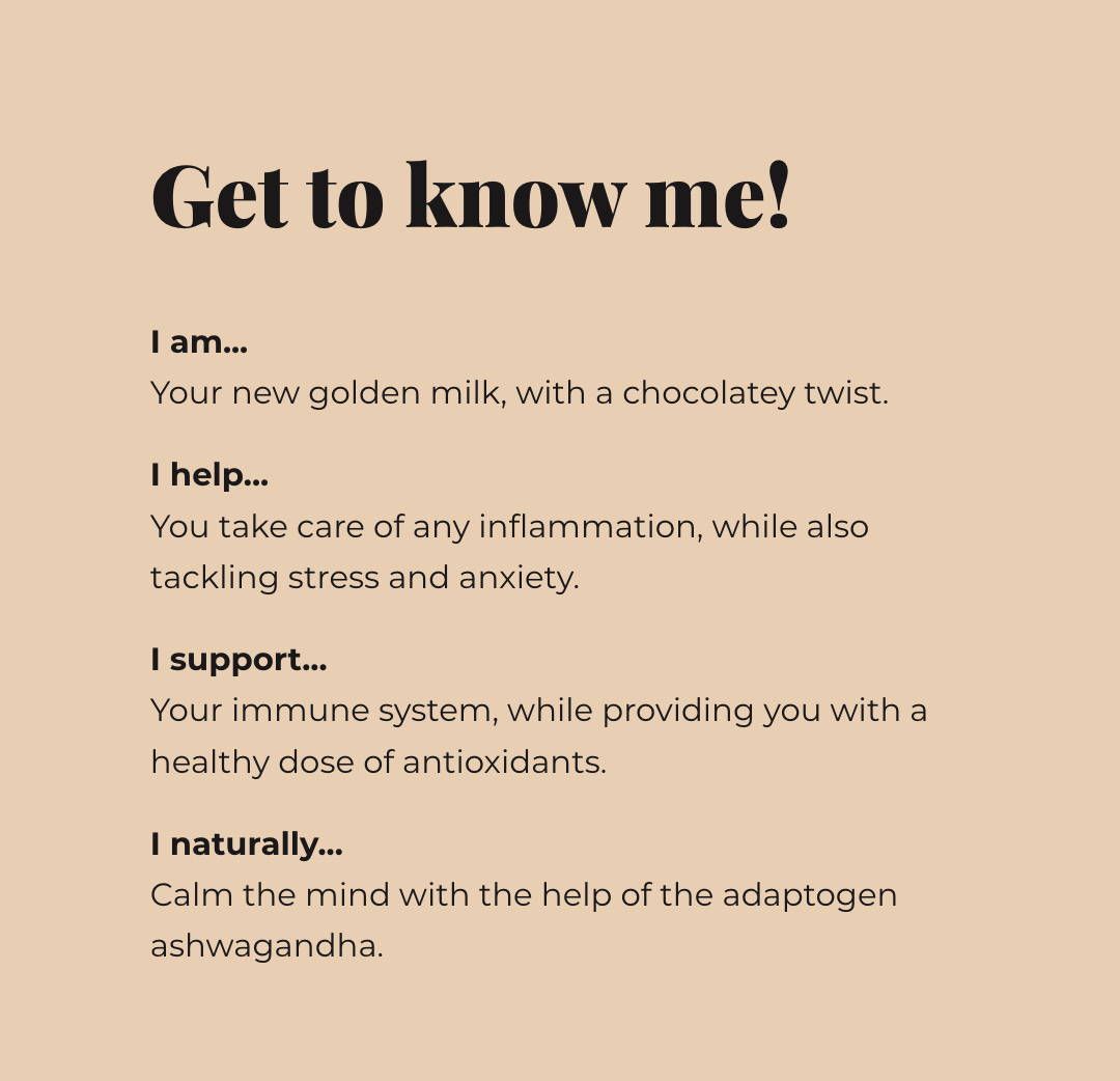 Blume Cacao Turmeric Blend