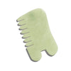 Island Jade Gemstone Gua Sha + Massaging Comb