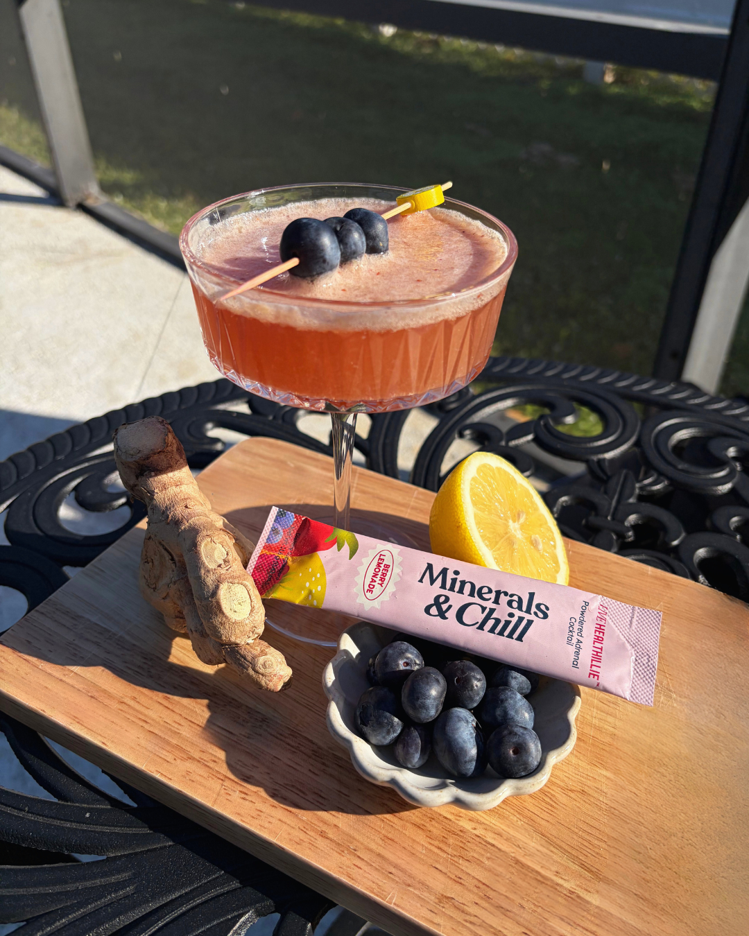 Sip & Chill Blueberry Mocktini