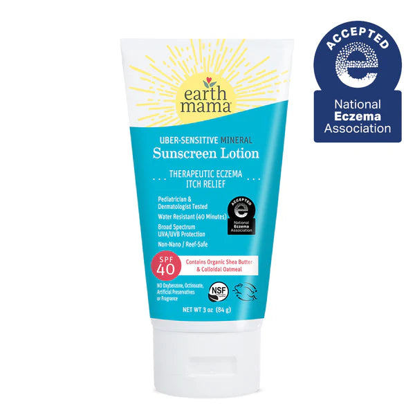 Earth Mama Organics Uber-Sensitive Eczema Safe Sunscreen SPF 40