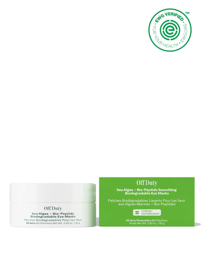 Off Duty Sea Algae + Bio-Peptide Smoothing Biodegradable Eye Masks