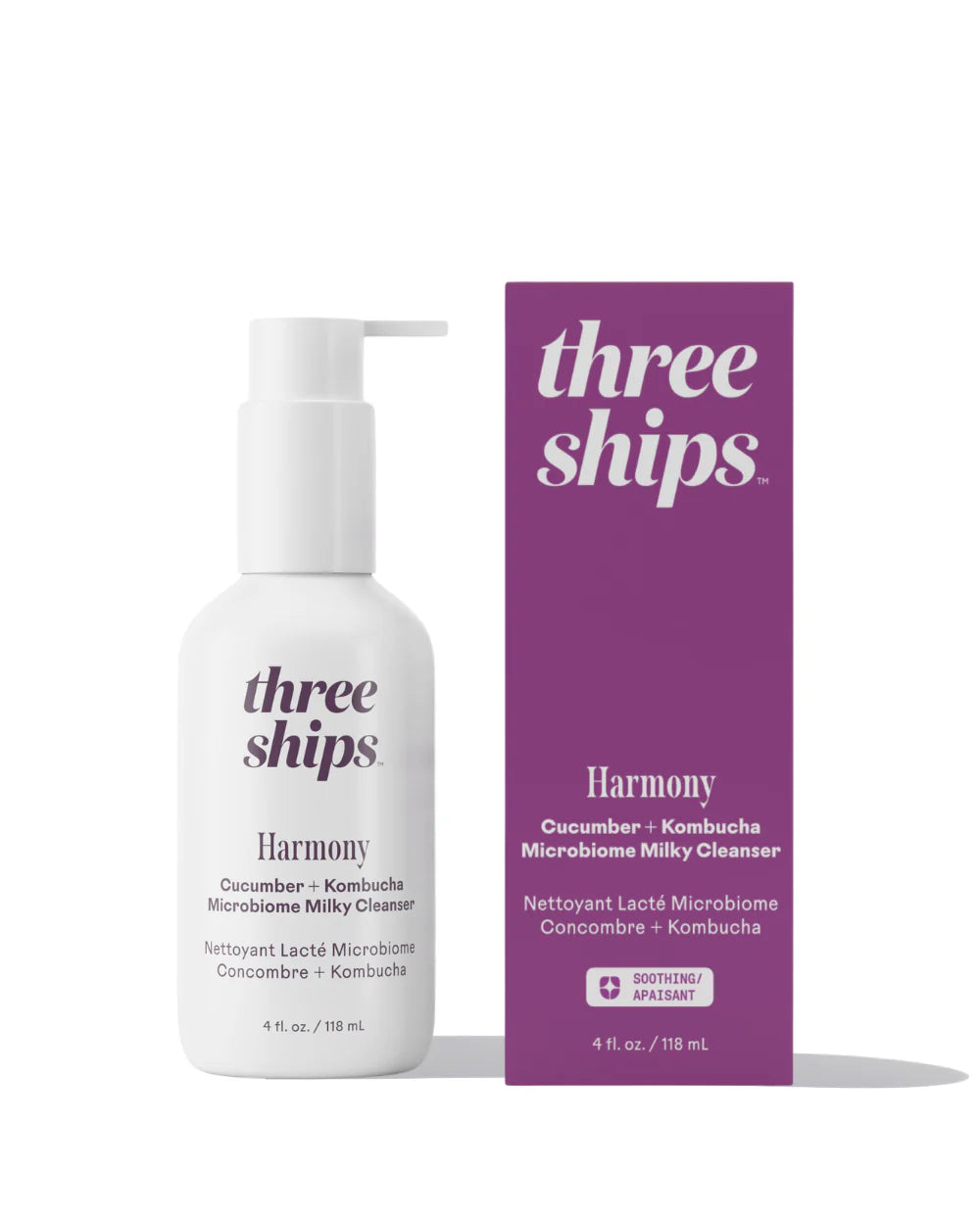 Three Ships Beauty Harmony Cucumber + Kombucha Microbiome Balancing Cleanser