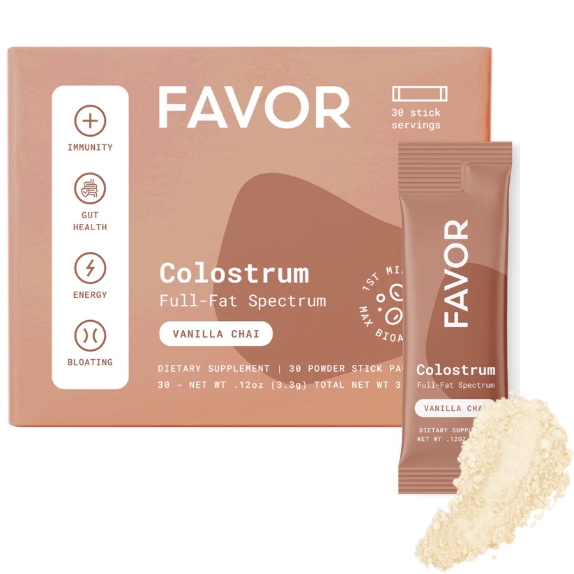 Favor Colostrum 30 Stick Packs - Vanilla Chai