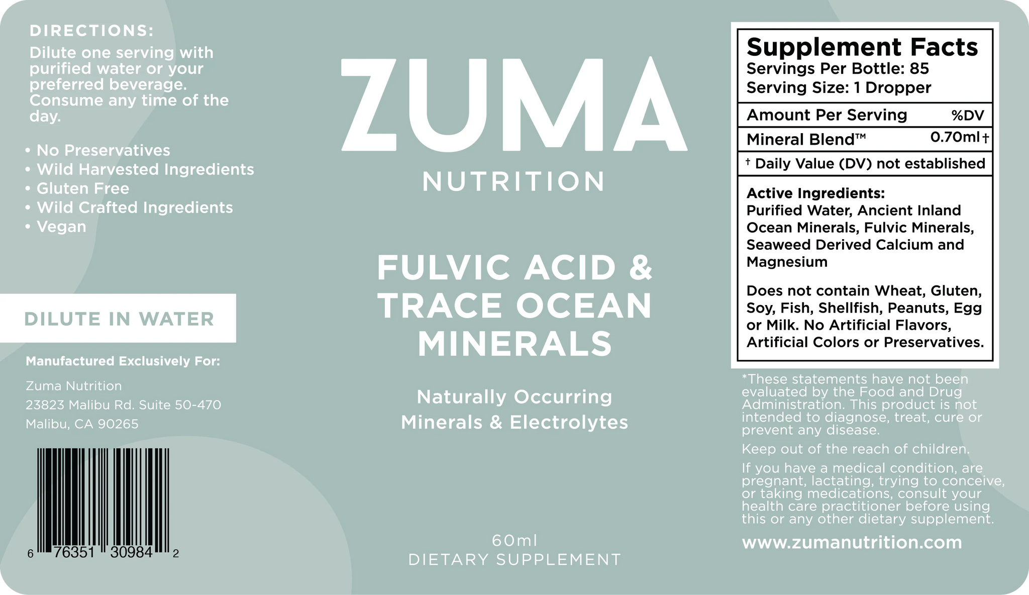 Fulvic & Trace Ocean Minerals