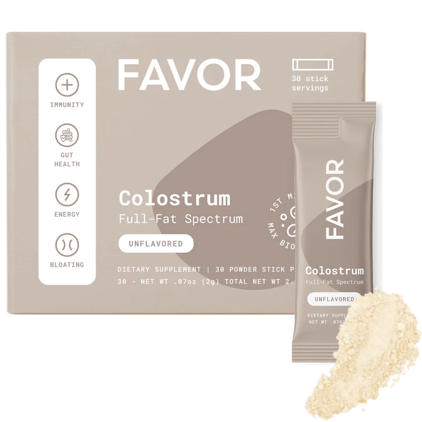 Favor Colostrum 30 Stick Packs - Unflavored