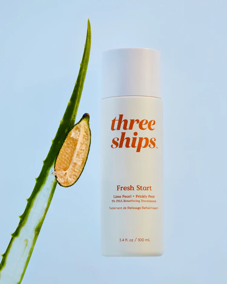 Three Ships Beauty Fresh Start Lime Pearl + Prickly Pear 5% PHA Resurfacing Treatment