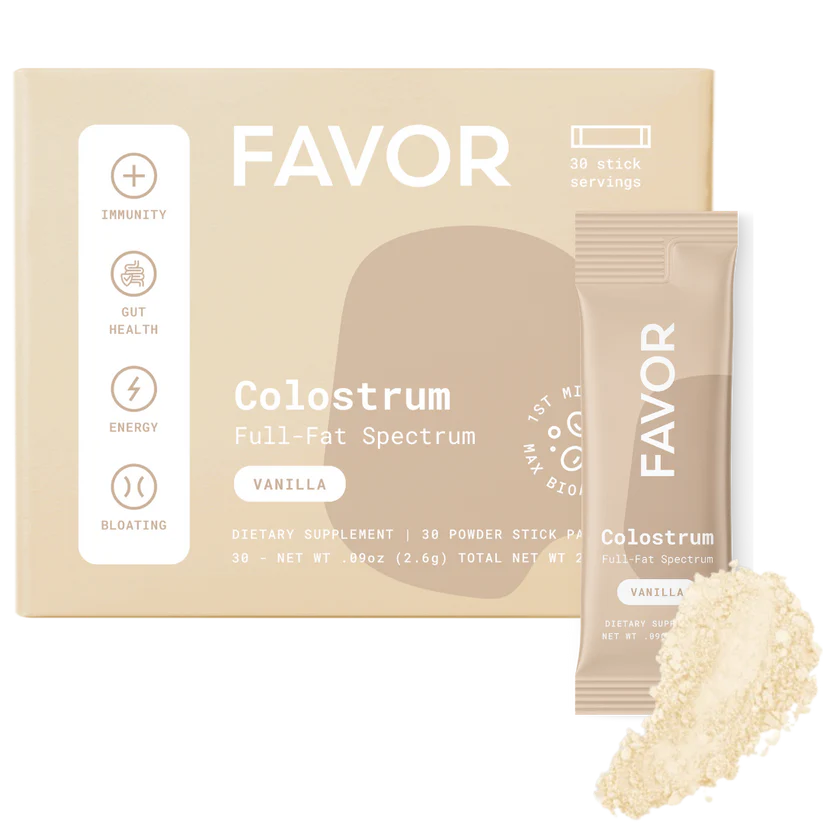 Favor Colostrum 30 Stick Packs - Vanilla