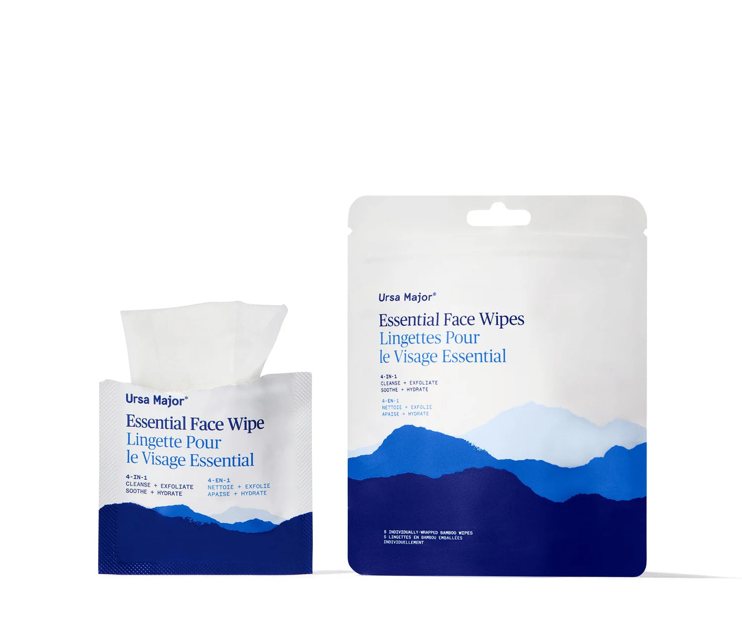 Essential Face Wipes - 5 Ct Pouch