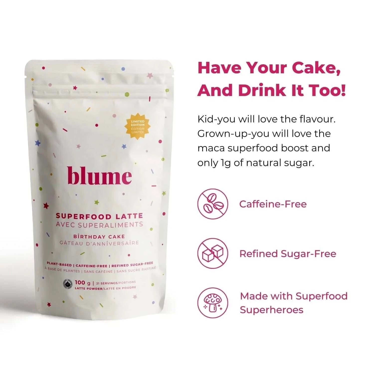 Blume Birthday Cake Latte