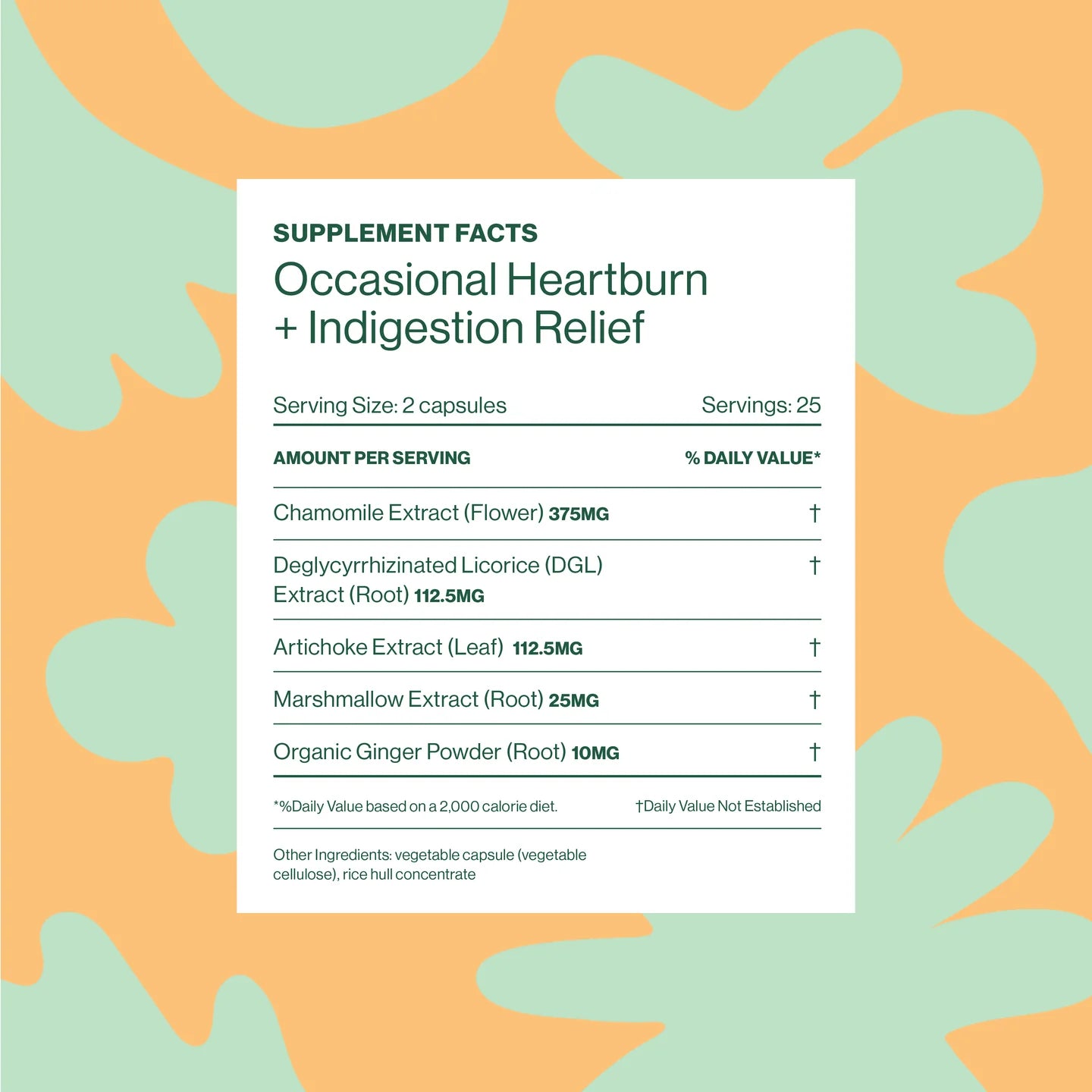 Occasional Heartburn + Indigestion*