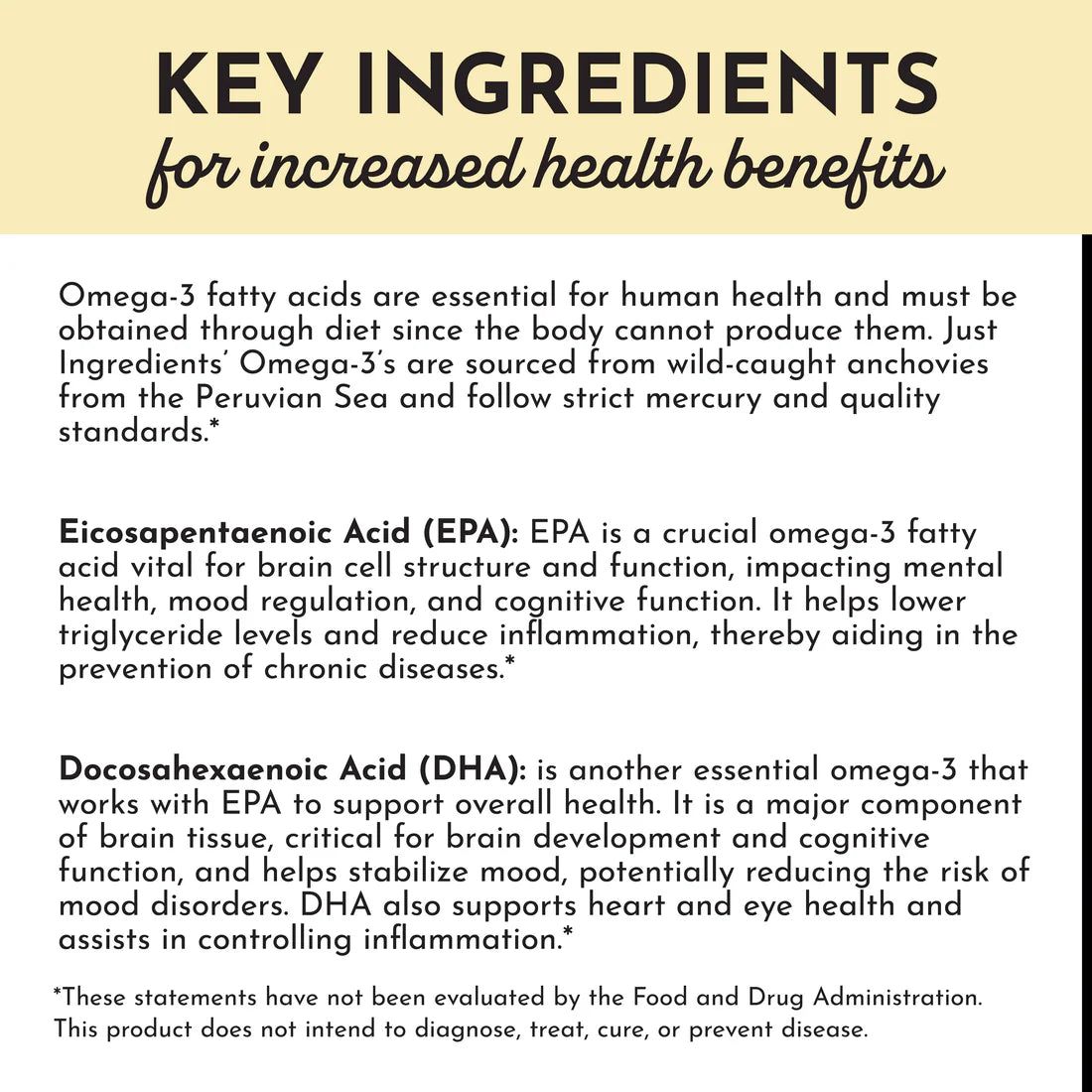 Just Ingredients Omega-3 Fish Oil