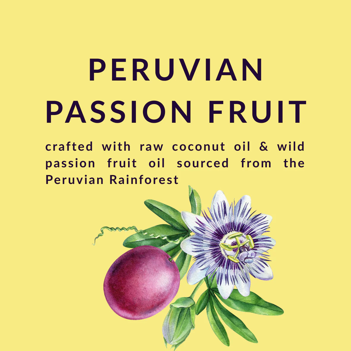 Coconut Oil Sugar Scrub - Peruvian Passion Fruit