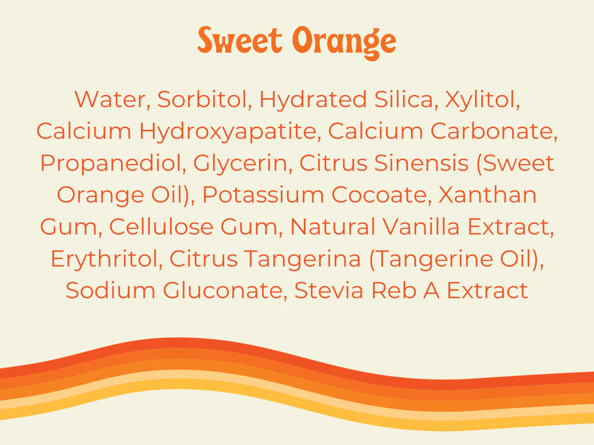 Happy Tooth Fluoride-Free Toothpaste with Hydroxyapatite - Sweet Orange