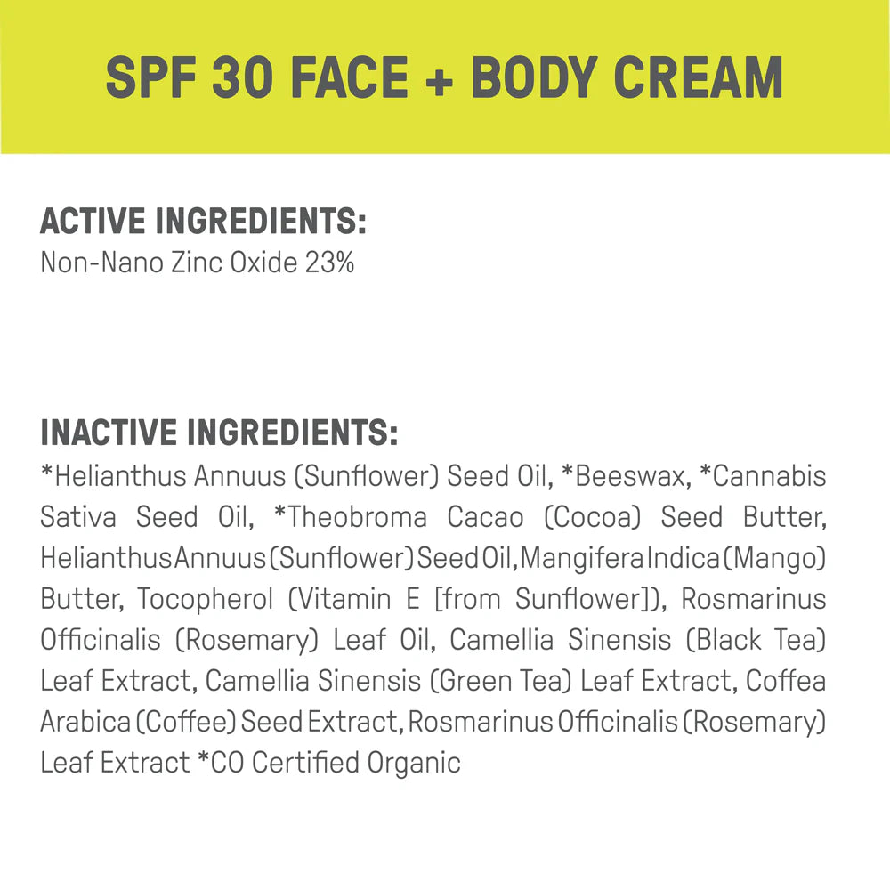 FACE + BODY TIN SPF 30