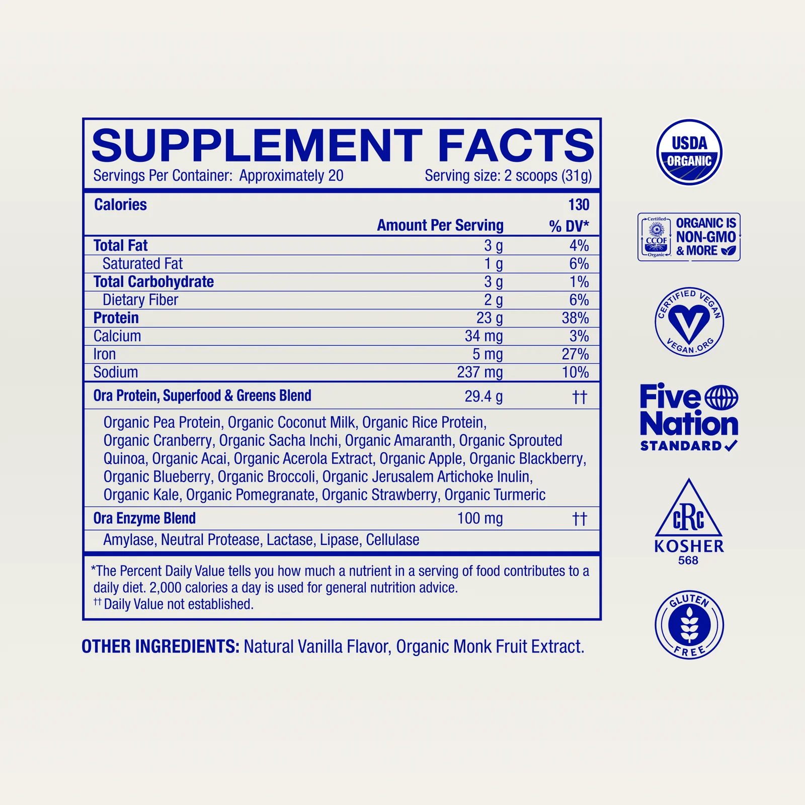 So Lean & So Clean Protein Powder - Vanilla