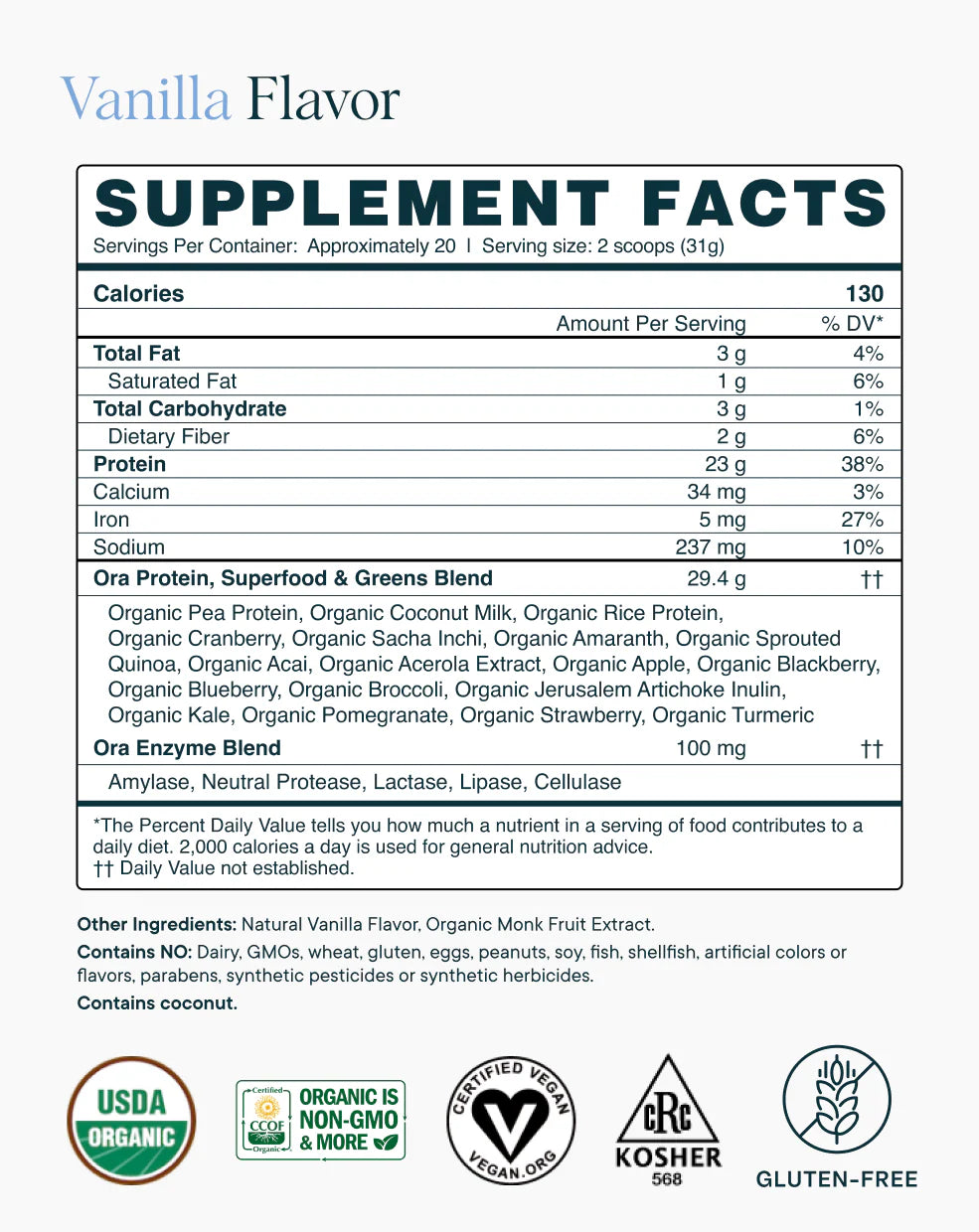 So Lean & So Clean Protein Powder - Vanilla