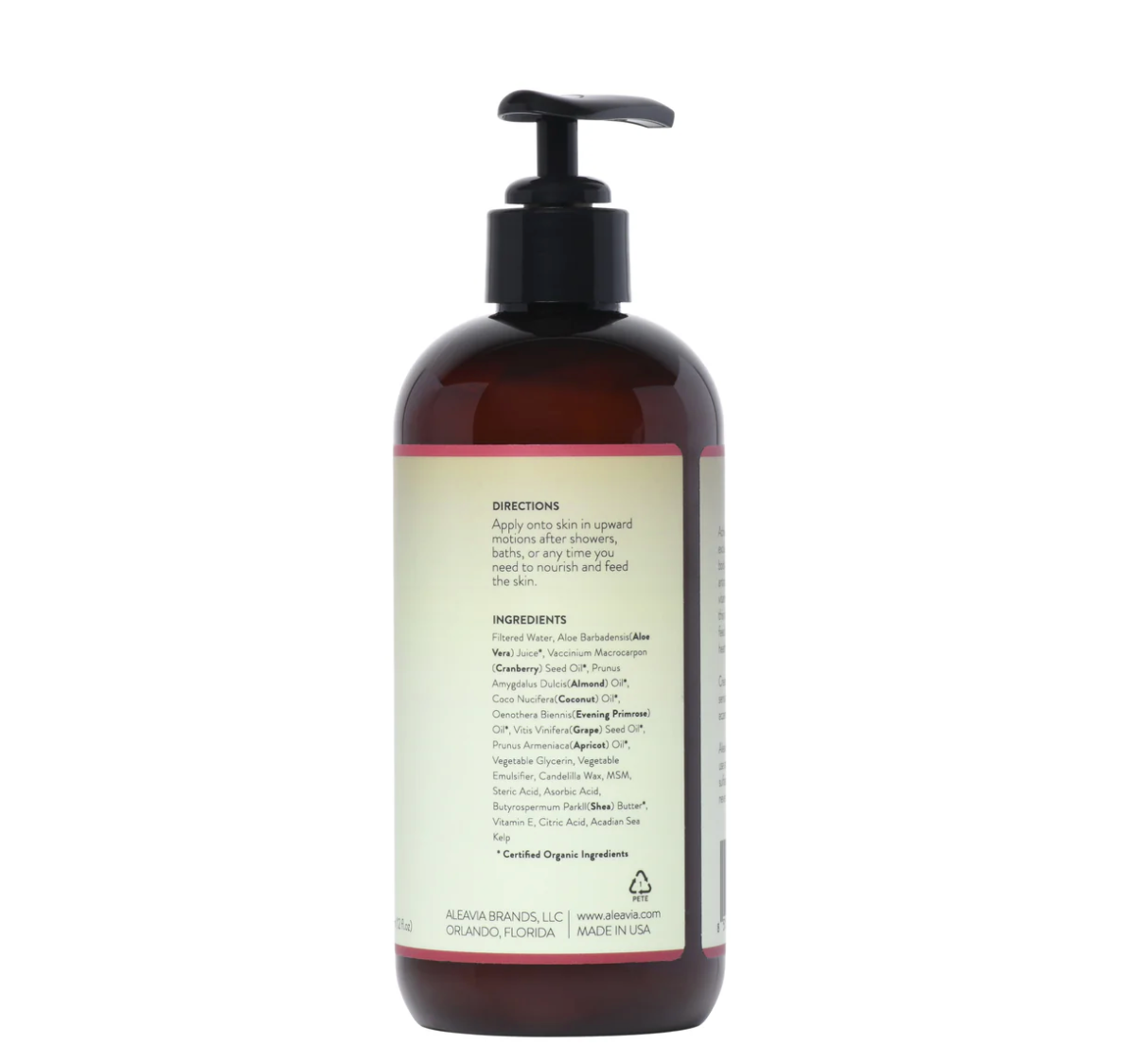 Aleavia Prebiotic Body Lotion - Cranberry