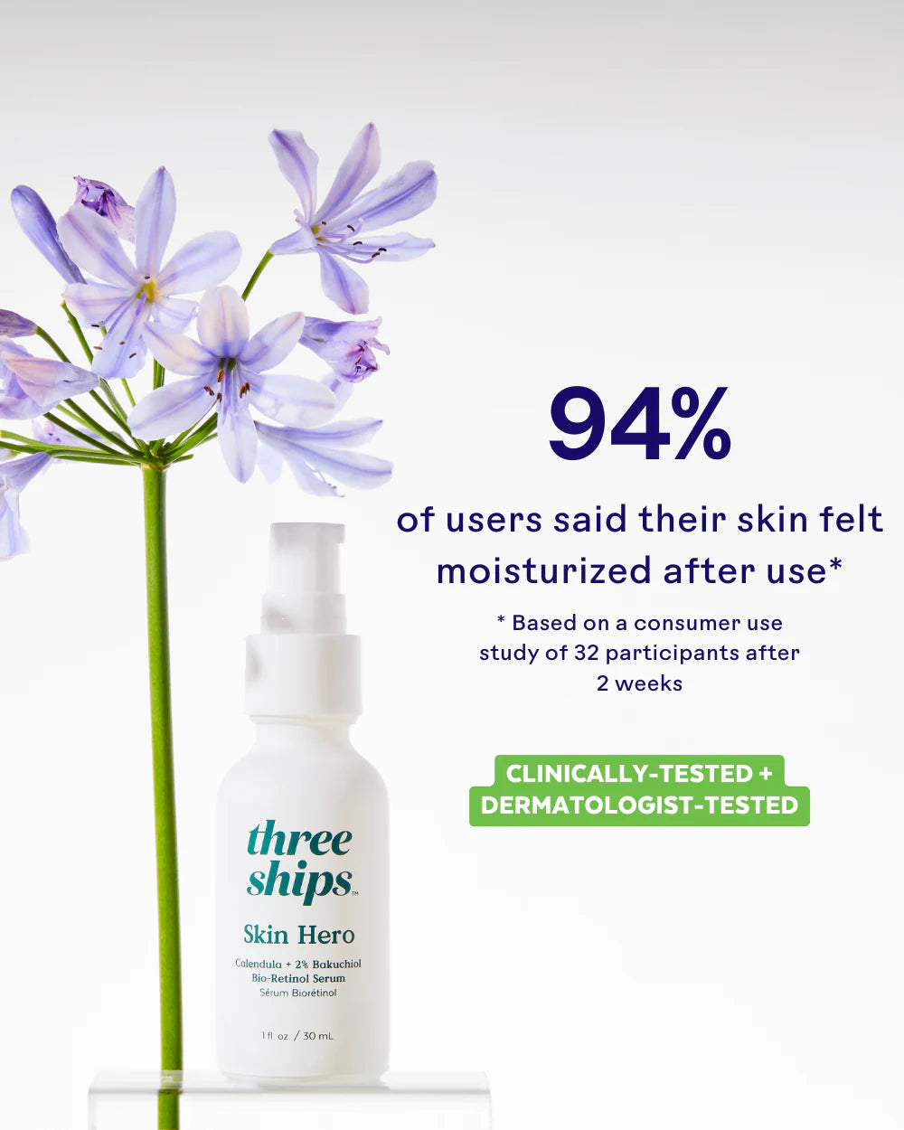 SkinHero™ Calendula + 2% Bakuchiol Bio-Retinol Serum
