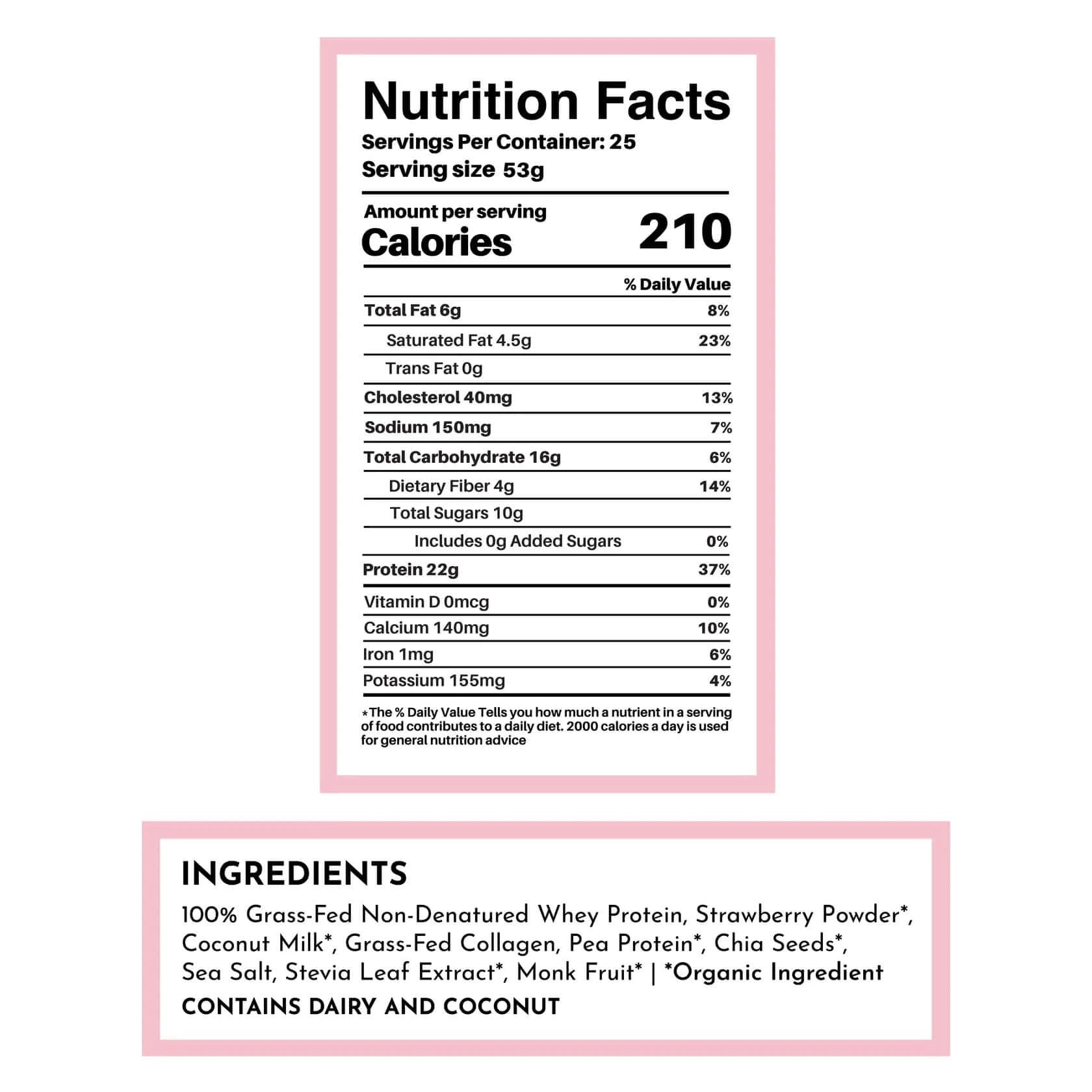 strawberry seeds nutrition Just Ingredients Strawberries & Cream Protein Powder – Live Healthillie