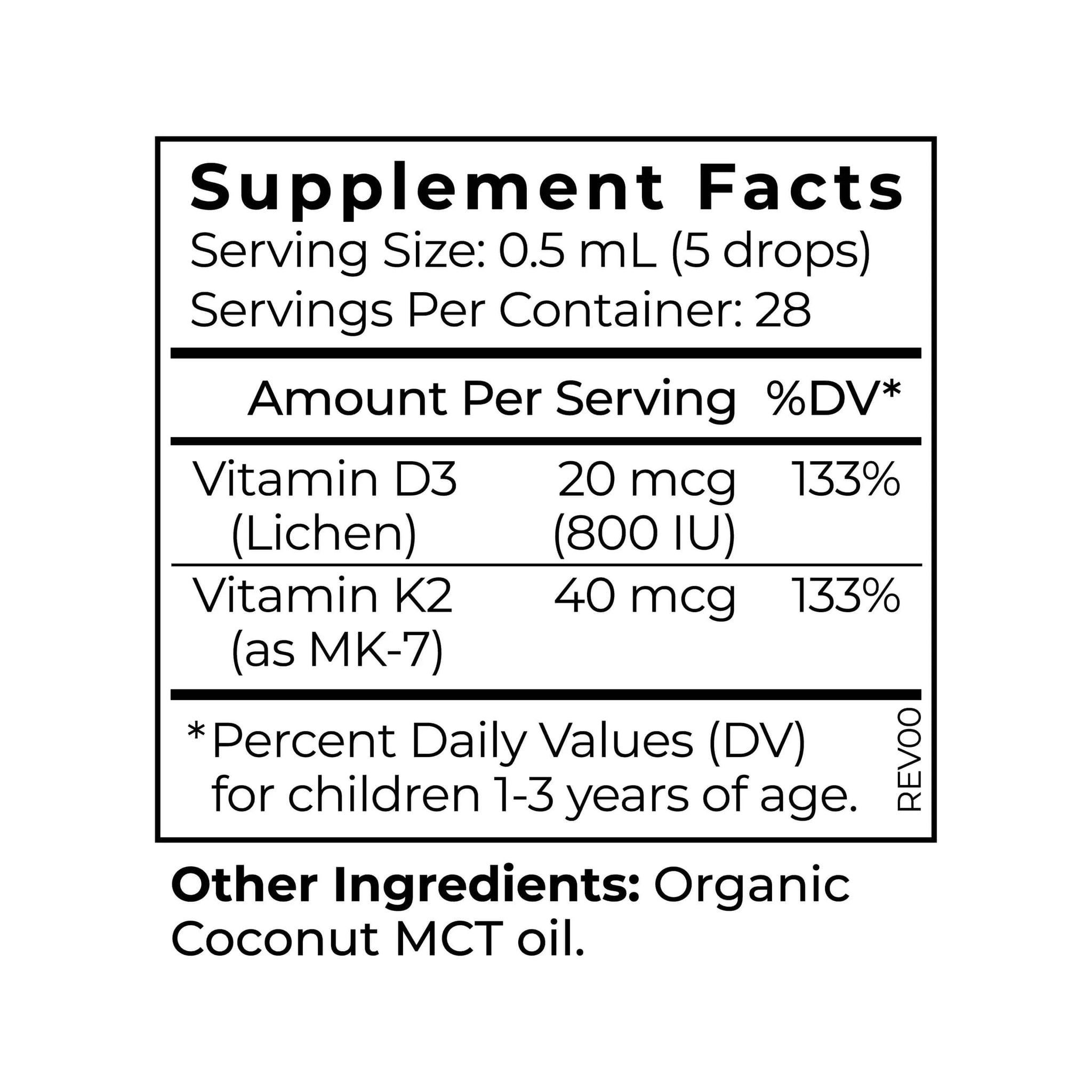 Cymbiotika Toddler Vitamin D3+K2