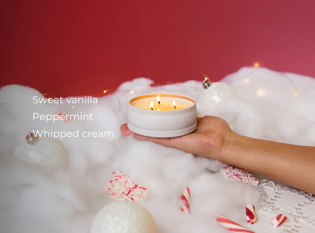 3 Wick Candle - Vanilla Peppermint