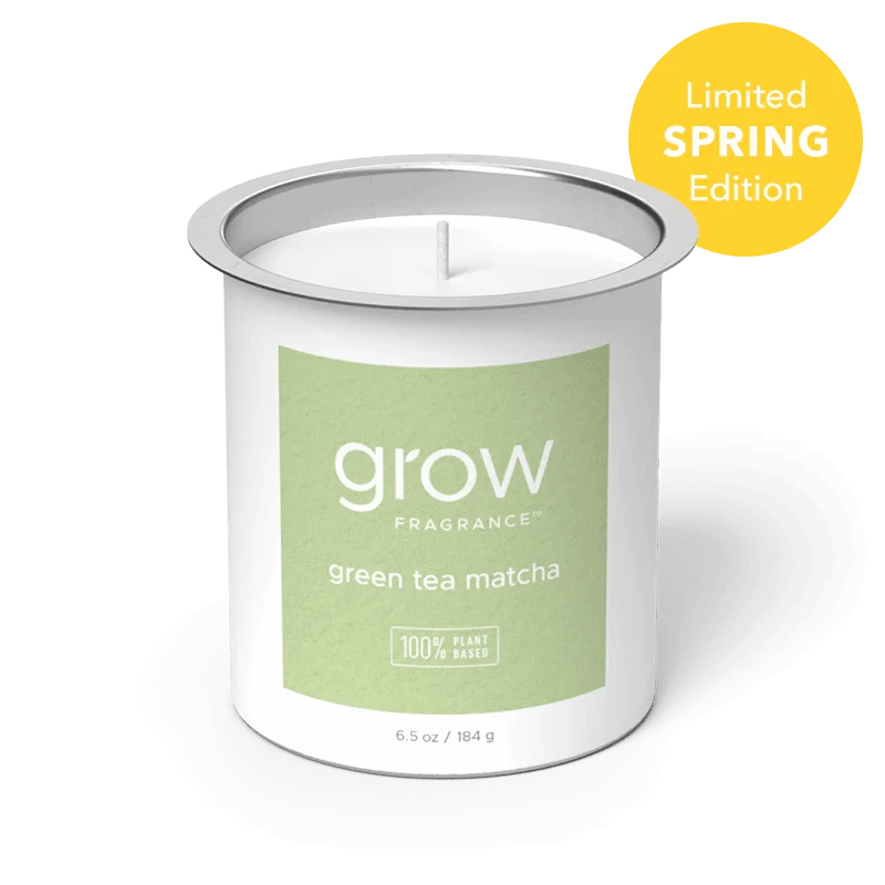 Grow Fragrance Green Tea Matcha Candle Refill