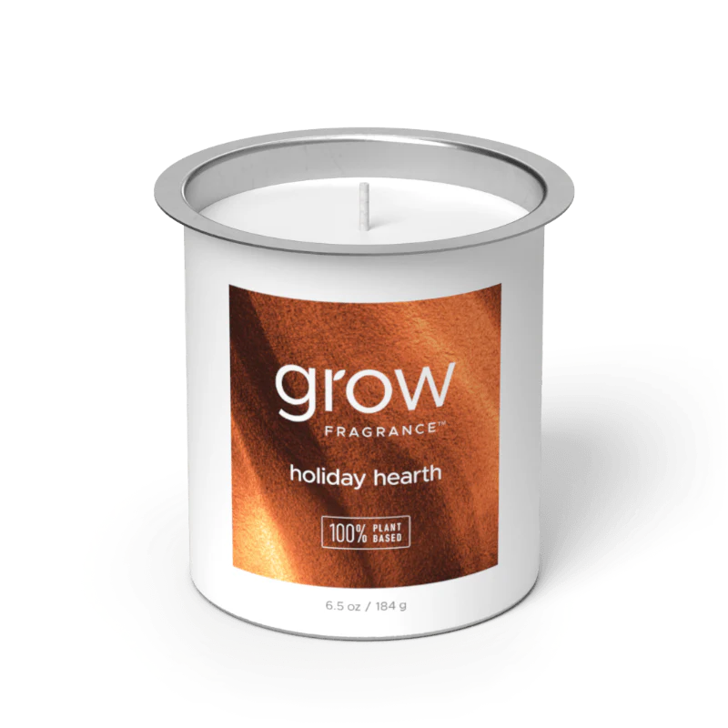 Grow Fragrance Holiday Hearth Candle Refill