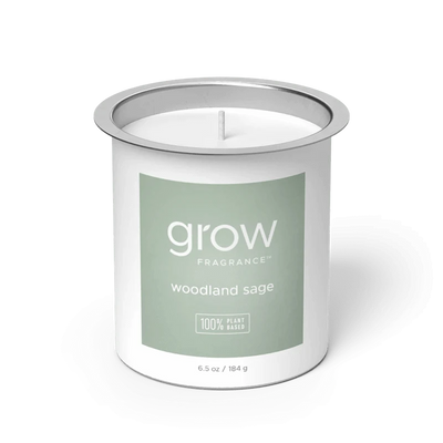 Grow Fragrance Woodland Sage Candle Refill