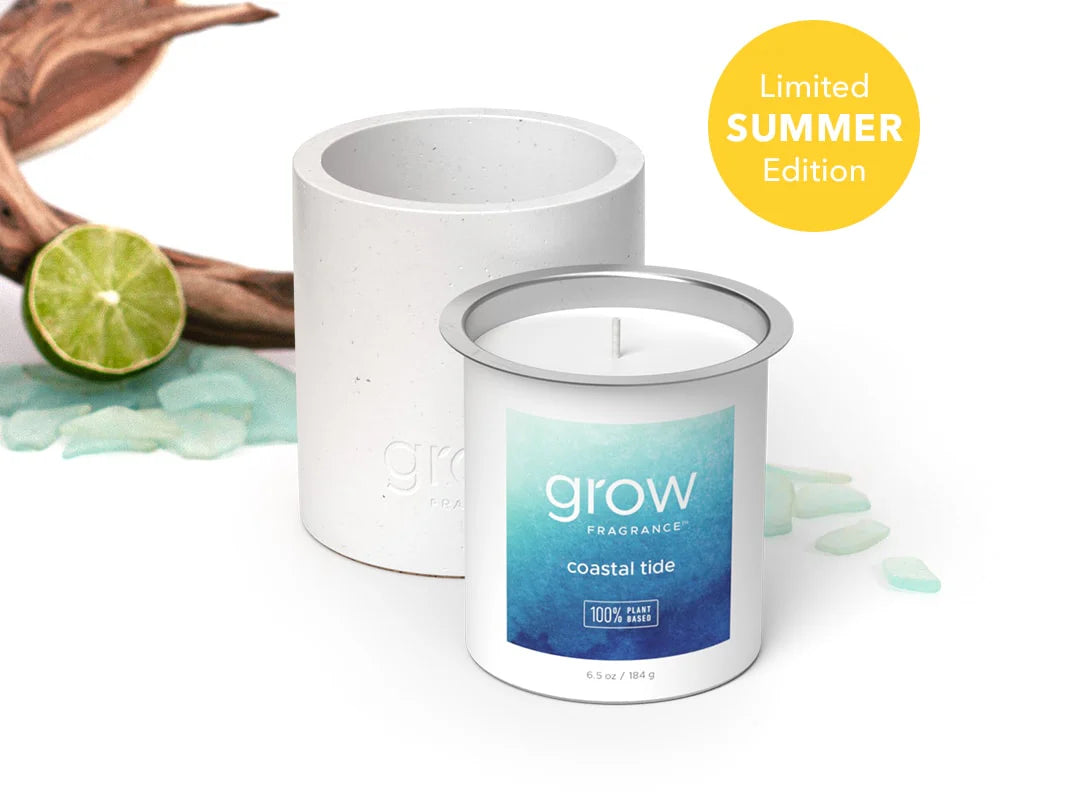 Grow Fragrance Coastal Tide Candle Refill