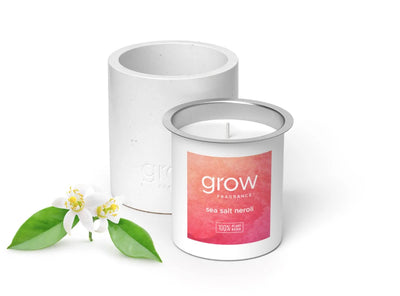 Grow Fragrance Candle Refill - Sea Salt Neroli